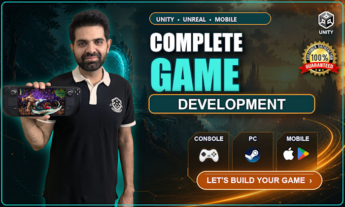 do unity game development and your professional unity mobile developer