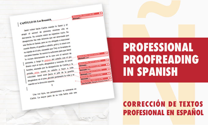 professionally proofread your spanish text up to 500 words
