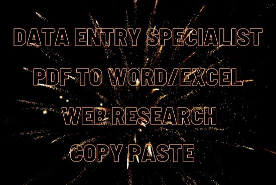 do unique data entry and PDF to excel