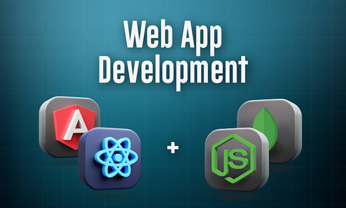 develop custom web app in angular or react with nodejs backend