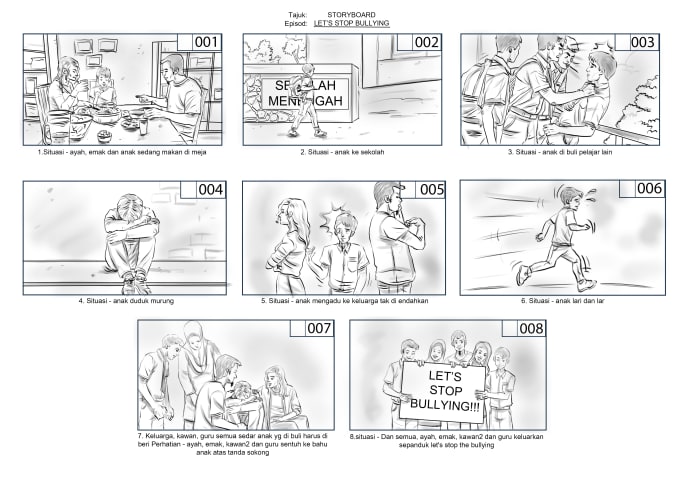 Draw Storyboard For Film Animation Commercials By Emma Belinda