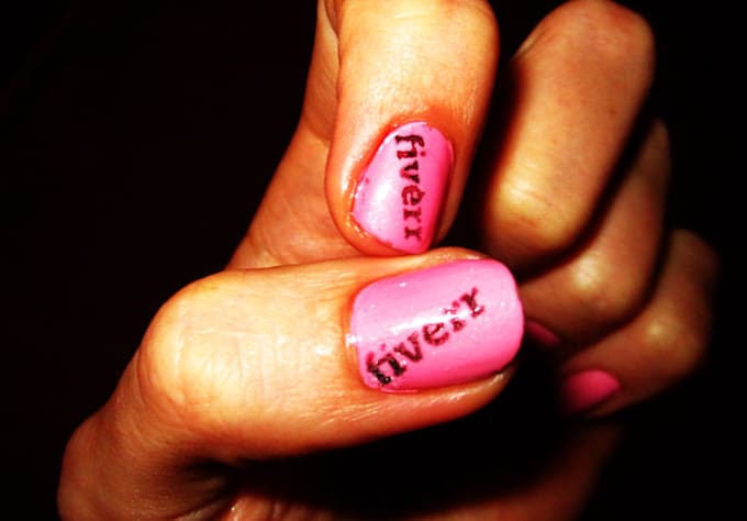 put your company logo on my nails