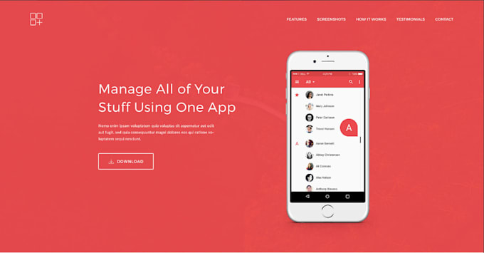 design landing page for your android and ios app by geek dev fiverr