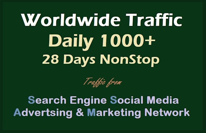 send unlimited web traffic worldwide