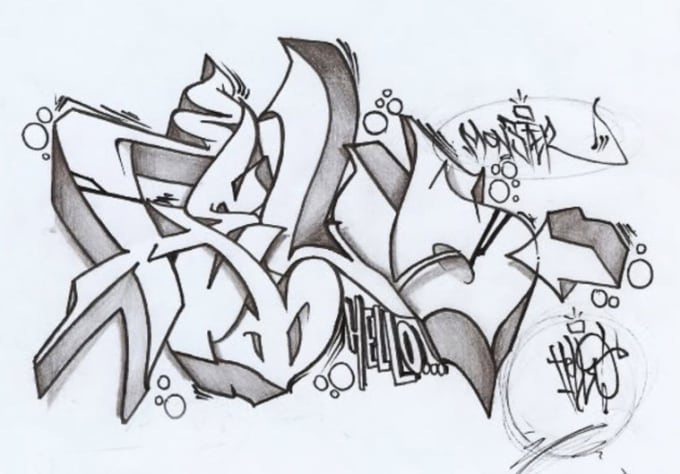 Make you a hq graffiti drawing of any word you wish by Walliey | Fiverr