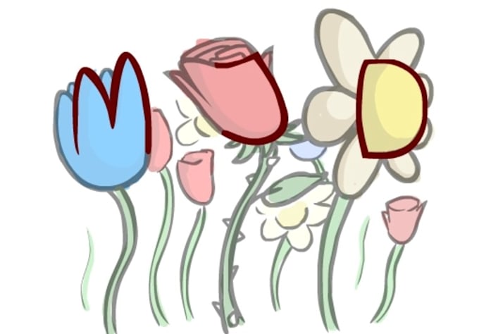 turn your initials into a drawing