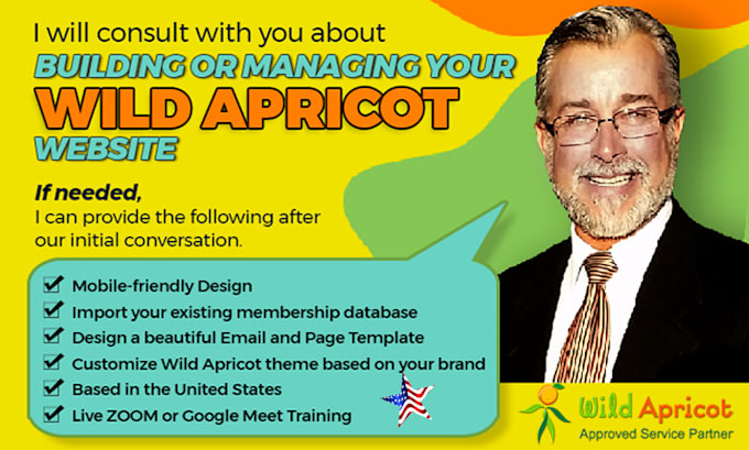 help redesign your wild apricot website, and make your website responsive