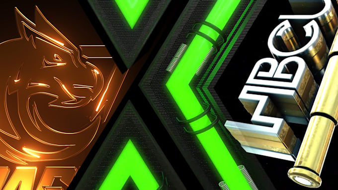 create 3d logo intro animation