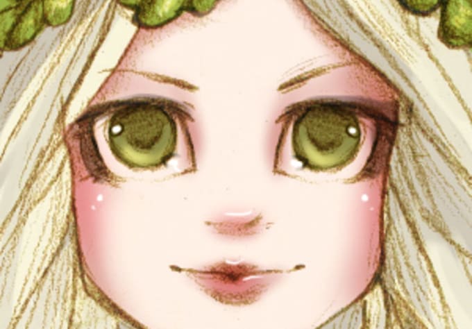draw a custom anime cartoon portrait