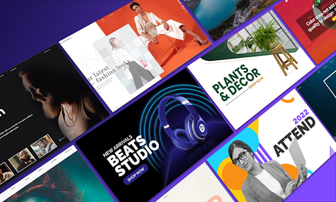 design a professional website banner