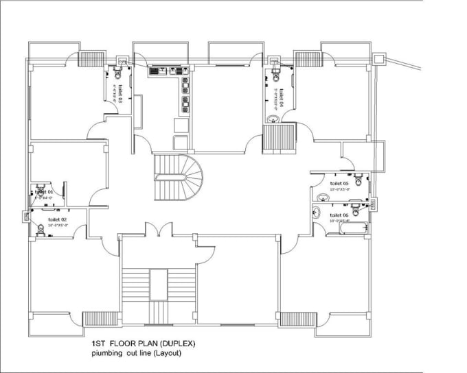 Design Your Architectural 2d Floor Plan In Autocad 3d In Max By