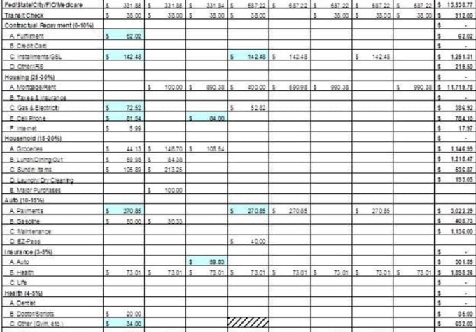 excel small business basic bookkeeping template