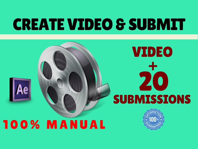 do video creation and video submission to 20 high PR sites