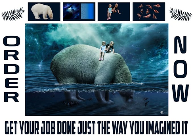 do photoshop retouching, enhancement, and composites