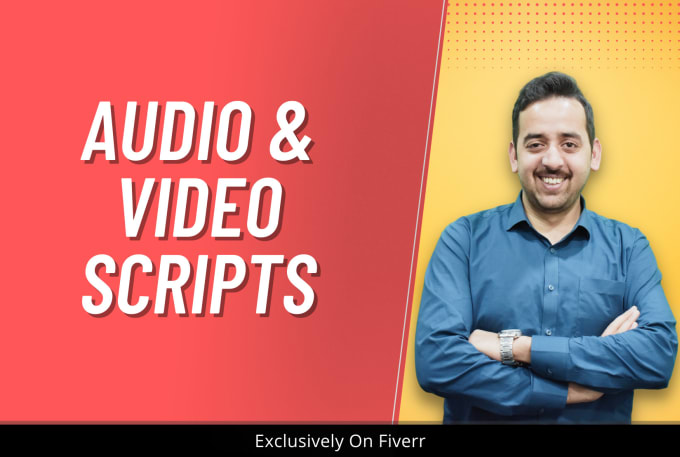 Hire a freelancer to write professional audio or video script for sales or explainer video ad
