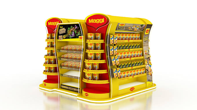do 3d creative display stands for your product