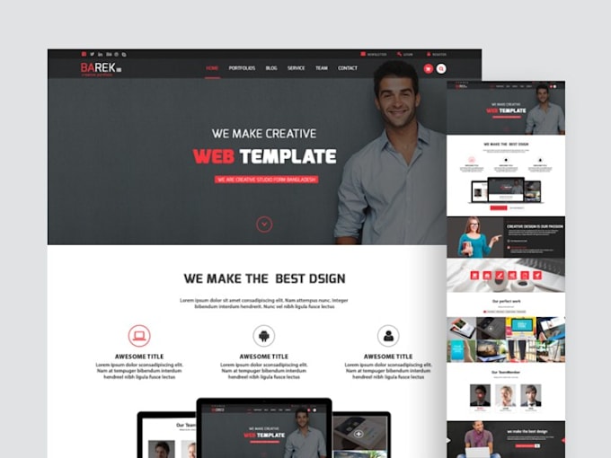 design or redesign professional website
