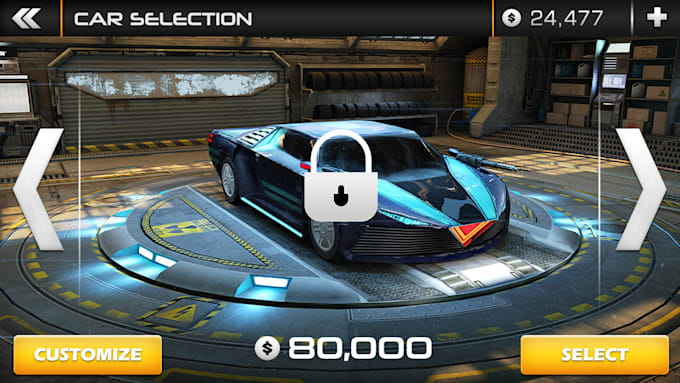 design modern game ui, gui or app ui for PC or mobile