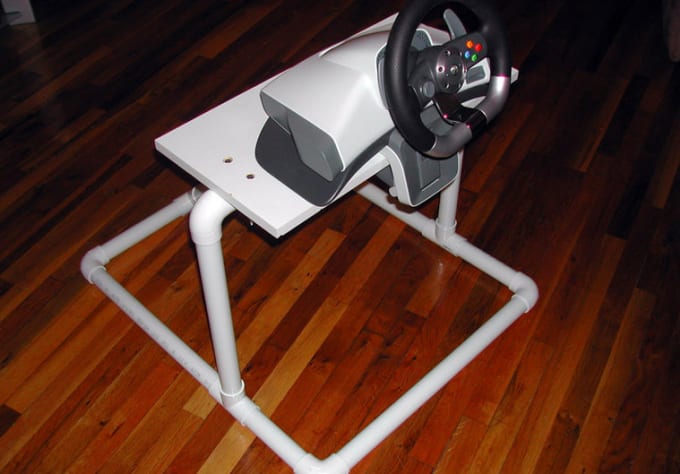Send You Directions To Build A Game Racing Wheel Stand By Mnimud Fiverr - Wood Diy Racing Wheel Stand Plans