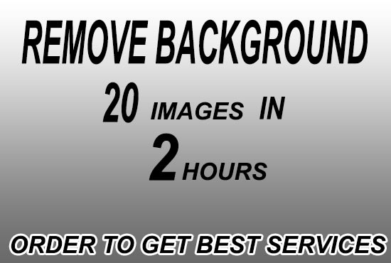 do any 20 images background removal