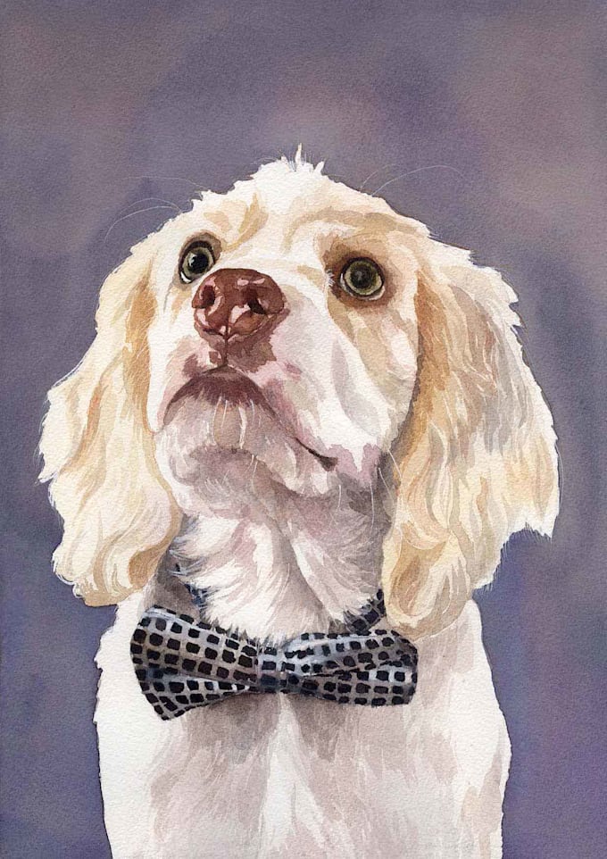paint adorable watercolor pet portrait