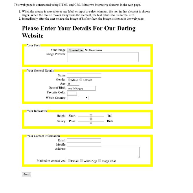 Create html,css and javascript page by Pjagnere | Fiverr