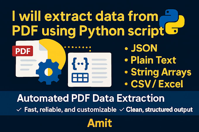 create python scripts for PDF data scraping, parsing, and transformation