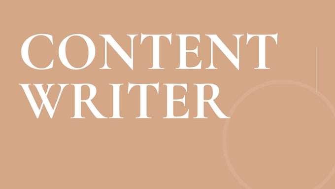 write SEO blog post or articles