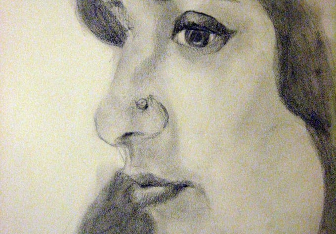 draw a graphite pencil portrait