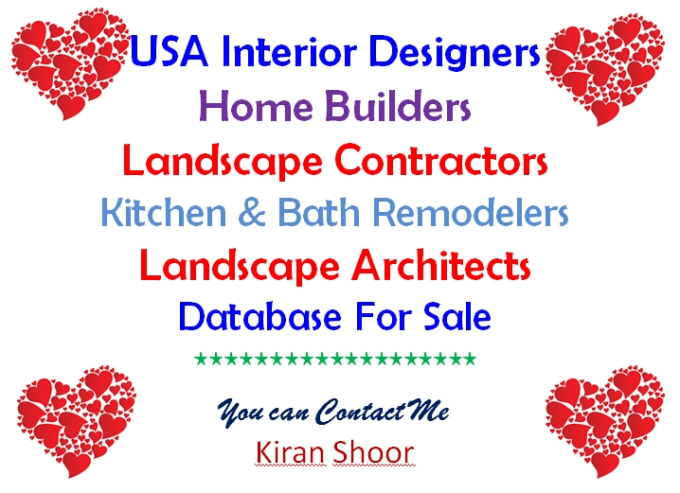 provide USA interior designers and decorators database