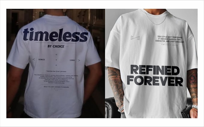 create modern minimalist typography t shirt designs