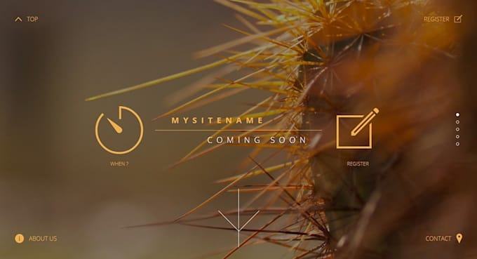 design stylish coming soon page