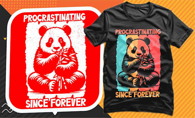 create vintage retro and typography t shirt design