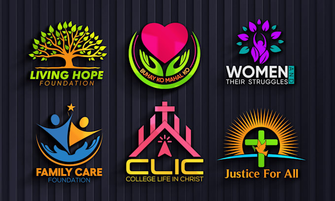 design non profit, church, welfare, charity organization logo