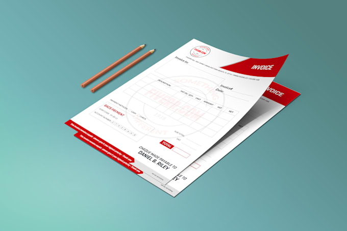 design outstanding invoice for you