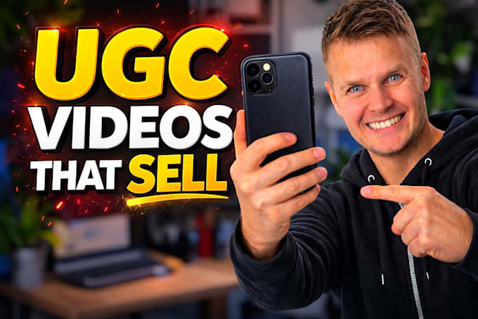 create british male ugc video ads for your product or brand