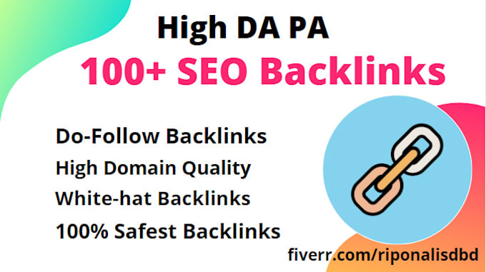 create 100 high da dofollow back links from authority domain