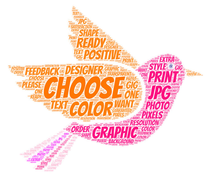make an outstanding word cloud of any custom shape