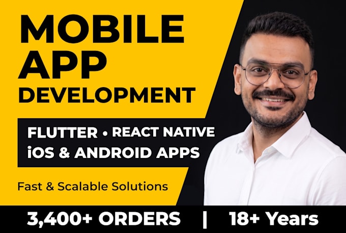provide mobile app development flutter react native flutterflow ios android
