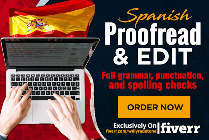 proofread and edit your text in spanish