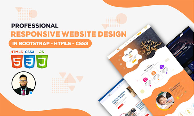 Design responsive html5 website in bootstrap by Codeartbd | Fiverr