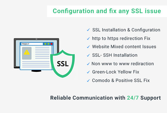 install, configure and fix SSL issue in wordpress website