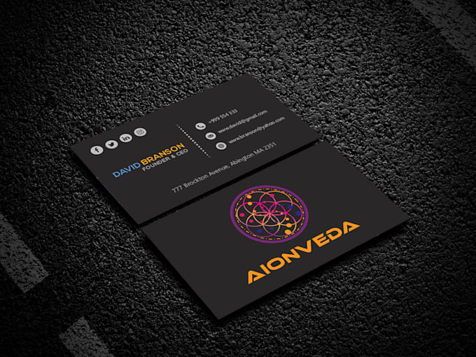 create stunning business card, poster or flyer