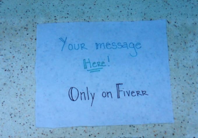 put your message underwater and send you a HD video