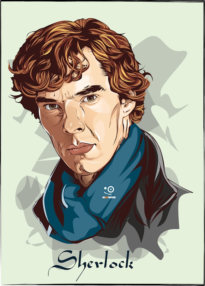 draw vector art cartoon potrait from your photo