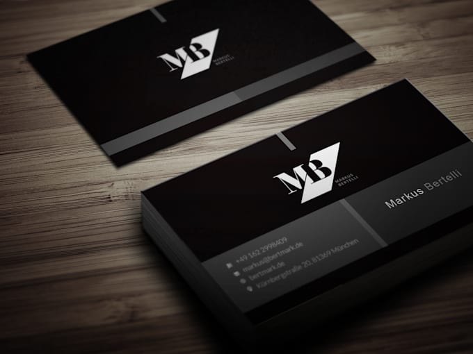 Design a minimalist business card by Huester1