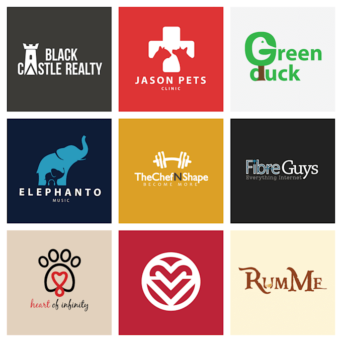 design flat minimalist logo by creating negative space