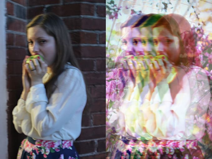 edit your photo creating a hallucination effect