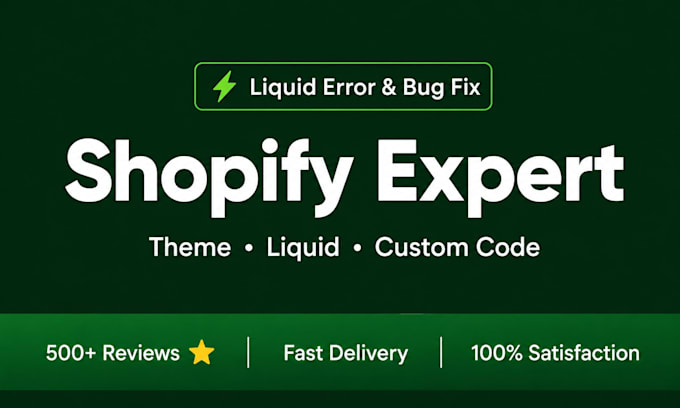 fix shopify bugs custom coding and shopify liquid errors fast