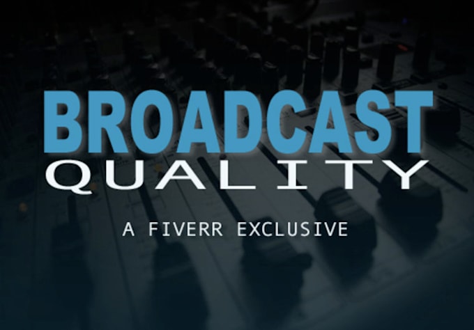 professionally master your audio track giving it BROADCAST quality